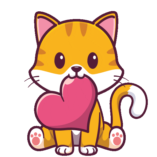 I Love You Hearts Sticker by CATECOIN