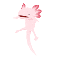 Axolotl Forester Sticker