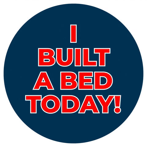 Community Service Bed GIF by Sleep in Heavenly Peace