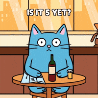 Bored Blue Cat GIF