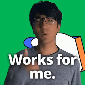 Works for me.