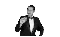 Happy Black And White Sticker by DareDevil Improv Comedy