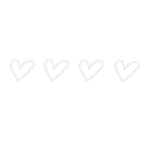lisacreativemood hearts outline bianco cuori Sticker