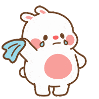 Sad Bunny Sticker by Tonton Friends