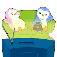 Bored Television Sticker by Pudgy Penguins