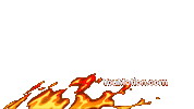 Animation Burning Sticker by youmotion.com