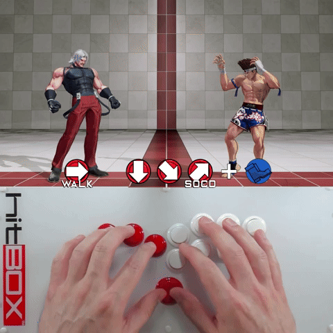 HB - KOFXV - Rugal - Dark Barrier  - SOCD Walk F-H