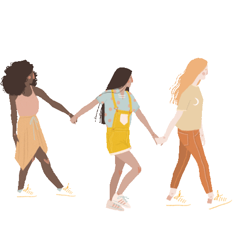 Friends Girls Sticker by Prosa de Cora