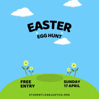 Easter Eggs Help GIF by Student Loan Justice