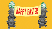 HannahtheSpanner easter happy easter elephants easter eggs GIF
