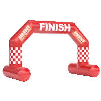 Finish Line Runner Sticker by Harmon's Non-Alc Craft Beer