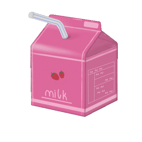 aykimkio giphyupload kawaii anime food milk carton Sticker