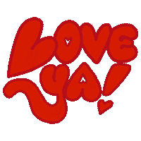 Love You Hearts Sticker