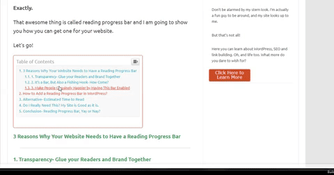 reading progress bar in wordpress GIF