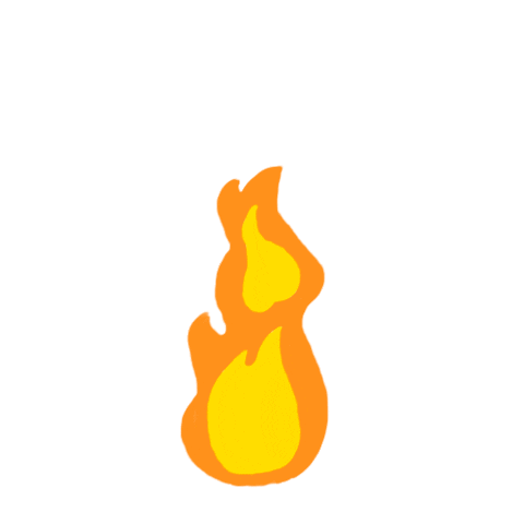 Fire Sticker by RainToMe