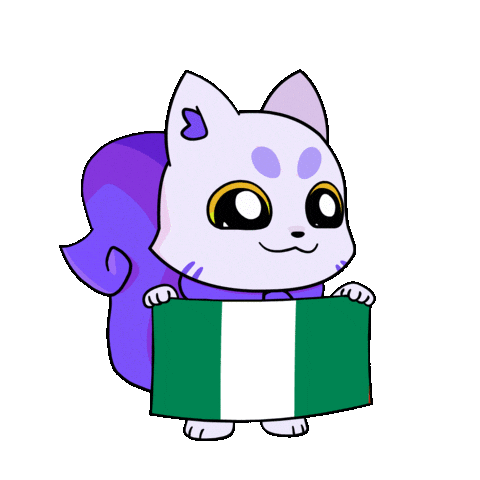 Flag Nigeria Sticker by Lucky Kat Studios