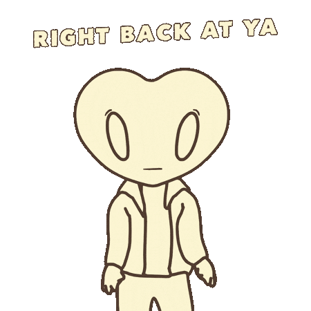 Right Back At Ya Heart Sticker by LT3 Creations