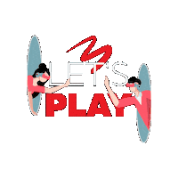 socialmediam3 red digital social media play Sticker