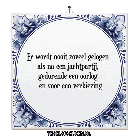 Nl Afleiding Sticker by Tegelspreuken.nl