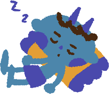 Sleepy Illustration Sticker