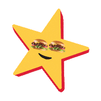 Happy Happystar Sticker by Hardee's