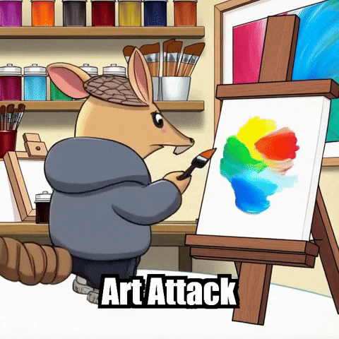 Art Attack GIF by Chillo Dillo