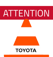 Safety Attention Sticker by Toyota Material Handling