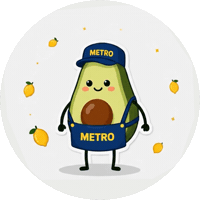 Avocado Sticker by Metro Türkiye