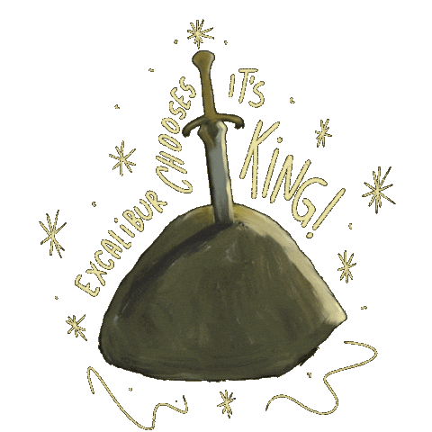 Knights Of The Round Table Magic Sticker by Mirror