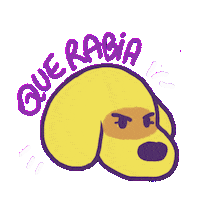Angry Dog Sticker