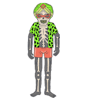 Confused Zombie Sticker by Joseph Harmon