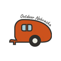 NEGameandParks camping camper nebraska rv Sticker