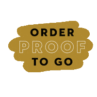 ProofKitchenLounge order proof prooftogo proof to go Sticker