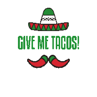Give Me Tacos Sticker by Taco De Casa