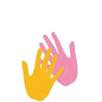 High Five Rainbow Sticker by Folksy