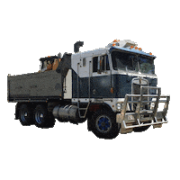 Machines Sticker by Mauries Excavations