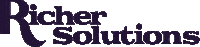 richersolutions logo marketing branding shiny Sticker