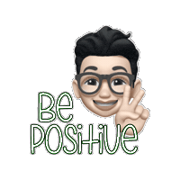 Be Positive Sticker
