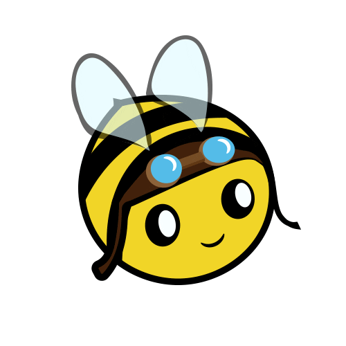 ArthurBicyclette fly bee biene vol Sticker