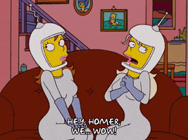 Excited Episode 1 GIF by The Simpsons