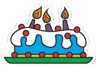 Birthday Cake Sticker