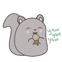 Snack Eating Sticker by Rainbow Rabbits