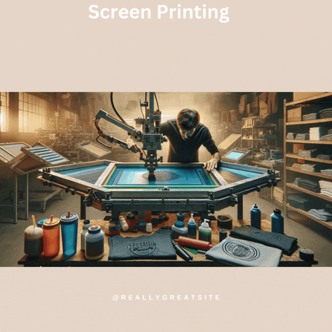 Giftafeeling23 giphyupload screen printing screen printing process screen printing steps GIF