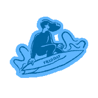 Surfs Up Surf Sticker by Influx Marketing