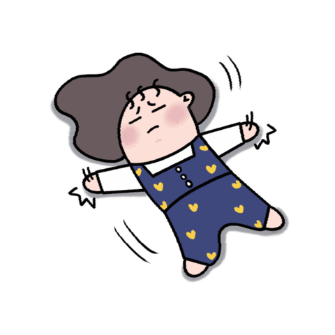 natashadrawing giphygifmaker tired cut noway Sticker