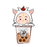 Boba Sticker by Black Dragon