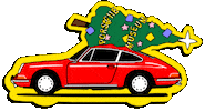 Driving Merry Xmas Sticker by Porsche Museum