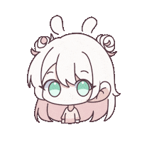 Black_bun02 peace blackbun02 Sticker