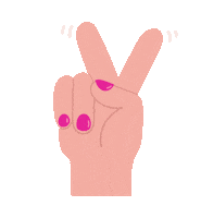 Hand V Sticker by Libresse_Russia