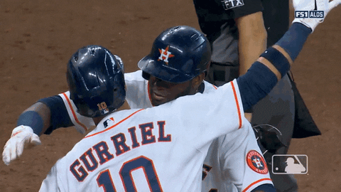 Houston Astros Hug GIF by MLB